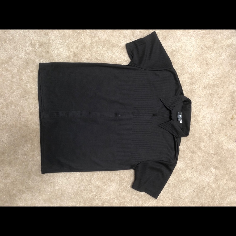Classic black button down